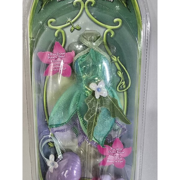 2006 Disney Fairies Tinkerbell & Friends Fashion Sets Outfit Clothes Dress Shoes - Picture 2 of 6